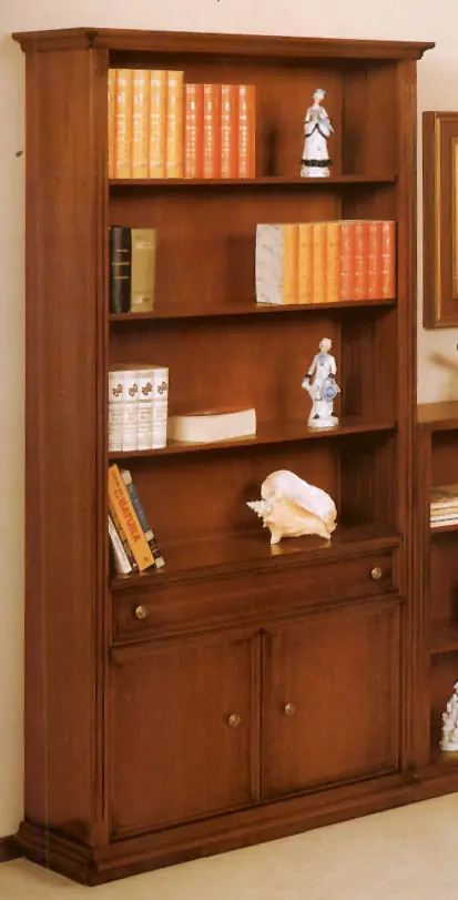 Vitrina biblioteka 518 — cm. 100 x 36 x 200 H.